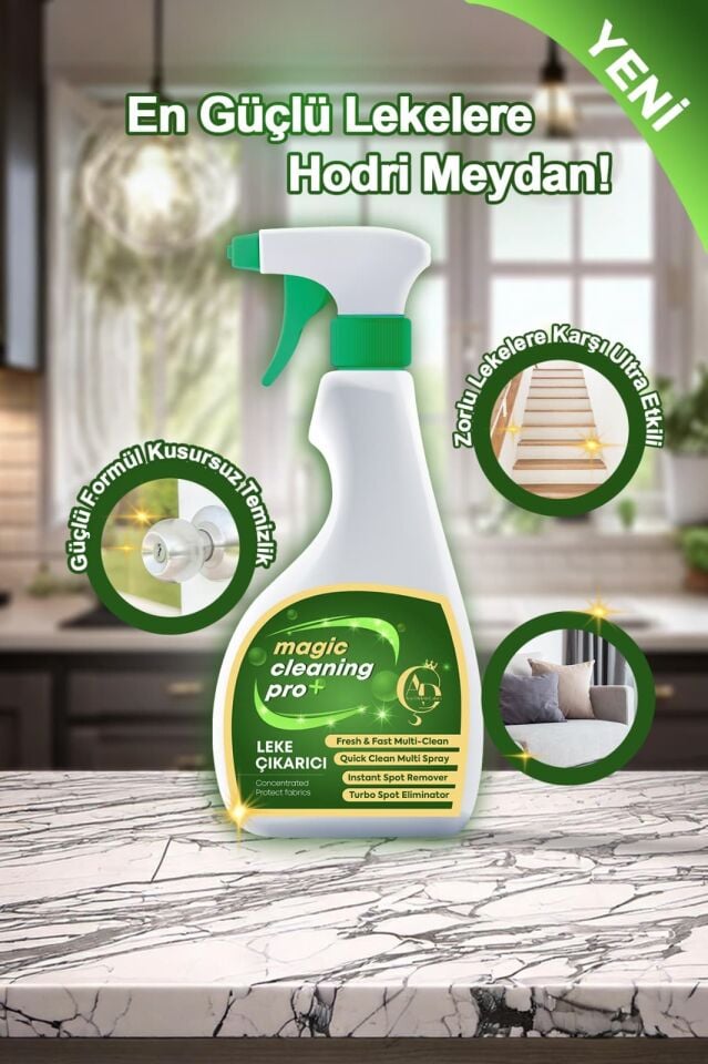 AYŞE DİDEM ÇAKICI Magic Cleaning Pro Zorlu Lekelere Karşı Ultra Etkili Leke Çıkarıcı Sprey 750 ml