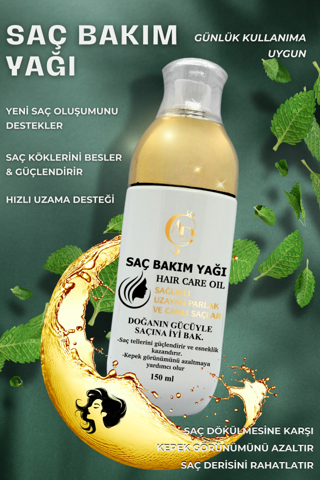 AYŞE DİDEM ÇAKICI Saç Bakım Yağı | Bitkisel Özler & Vitamin Destekli | 150 ml