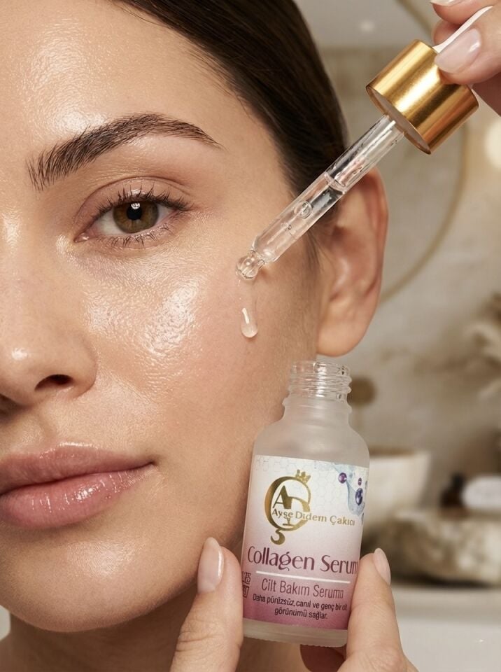 AYŞE DİDEM ÇAKICI Collagen Serum | Cilt Bakım Serumu | Kolajen, Niacinamide & Vitamin B5 Destekli | 30 ml