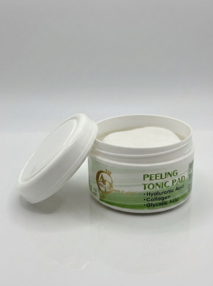 Ayşe Didem Çakıcı Peeling Tonic Pad | Hyaluronik Asit & Kolajen & Glikolik Asit Destekli | 40 Adet Ped