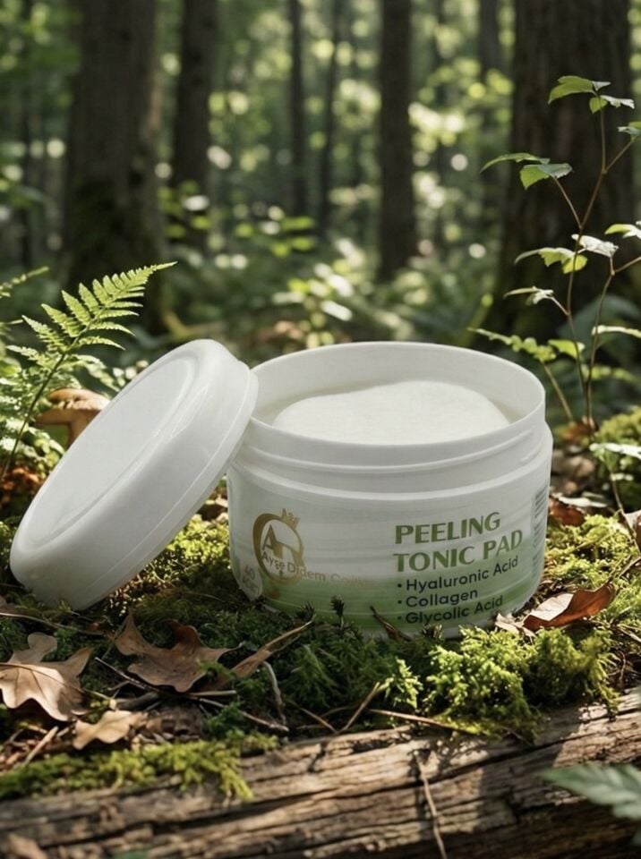 Ayşe Didem Çakıcı Peeling Tonic Pad | Hyaluronik Asit & Kolajen & Glikolik Asit Destekli | 40 Adet Ped