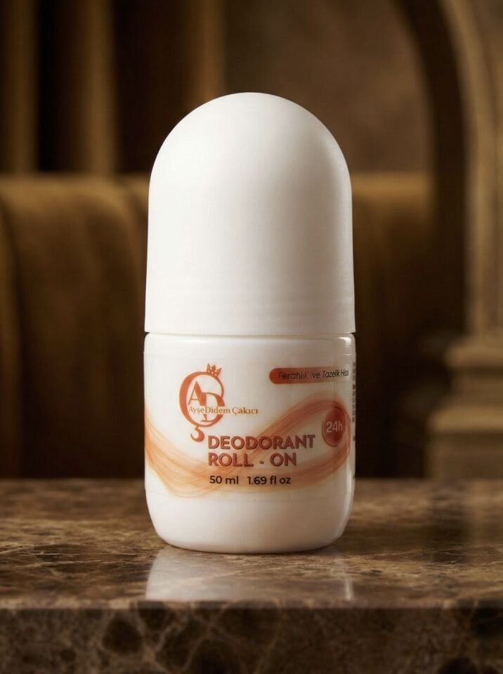 AYŞE DİDEM ÇAKICI Roll-On Deodorant 50 ml | 24 Saat Etkili Koku Önleyici | Niacinamide & Arbutin Destekli | Koltuk Altı Kararması Karşıtı